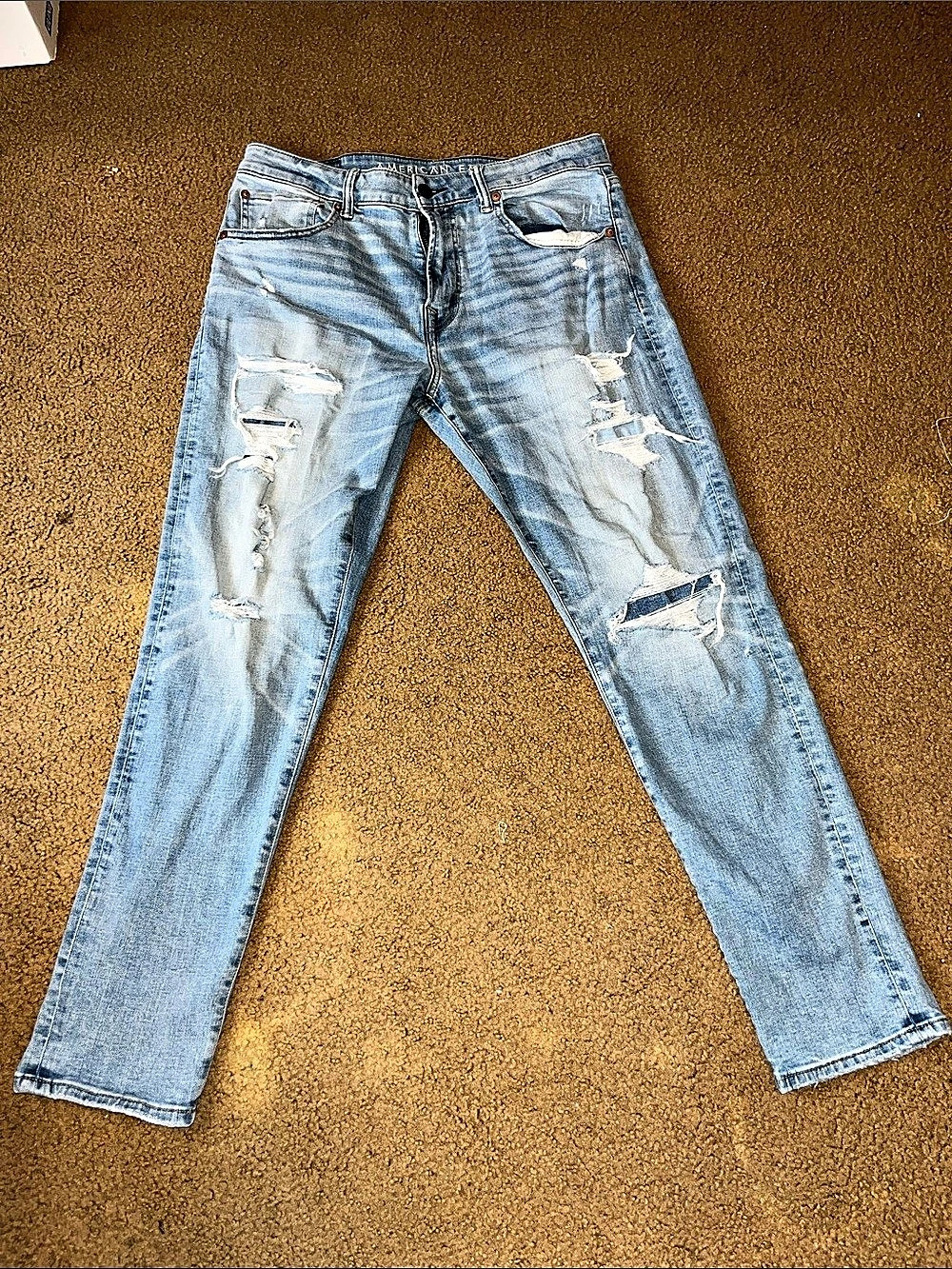 American Eagle AE AirFlex Distressed Jeans Waist 34